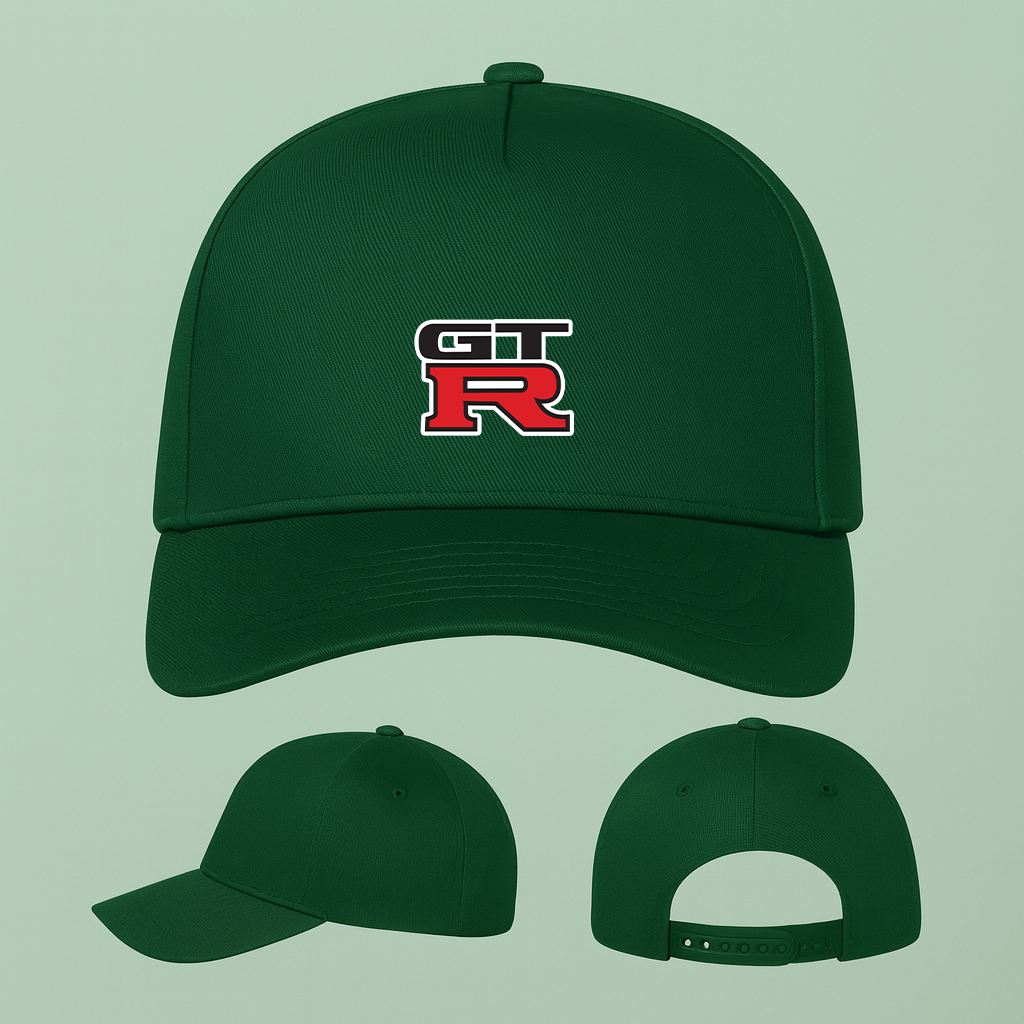 GTR Car Five Panel Twill Snapback Cap